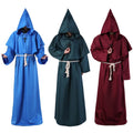 Halloween costumes Monk Hooded Robe Cloak Cape Friar Medieval 2019 Halloween Comic Con Party